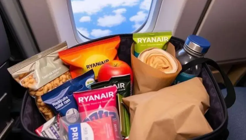 Czy można przewozić jedzenie w bagażu podręcznym Ryanair? Oto zasady